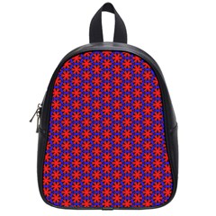 Blue Pattern Texture School Bag (small)