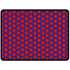 Blue Pattern Texture Fleece Blanket (large) 