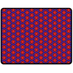 Blue Pattern Texture Fleece Blanket (medium) 