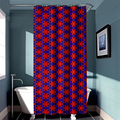 Blue Pattern Texture Shower Curtain 36  X 72  (stall) 