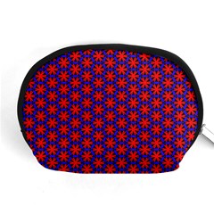 Blue Pattern Texture Accessory Pouch (medium)