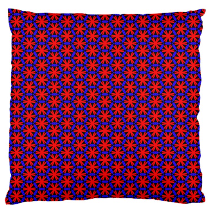 Blue Pattern Texture Large Flano Cushion Case (One Side)