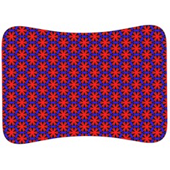 Blue Pattern Texture Velour Seat Head Rest Cushion