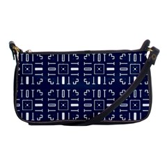 Background Blue Shoulder Clutch Bag