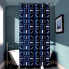 Background Blue Shower Curtain 36  X 72  (stall) 