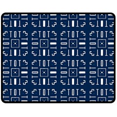 Background Blue Double Sided Fleece Blanket (medium) 