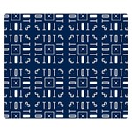 Background Blue Double Sided Flano Blanket (Small)  50 x40  Blanket Front