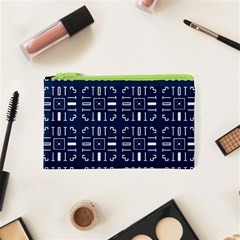 Background Blue Cosmetic Bag (xs)