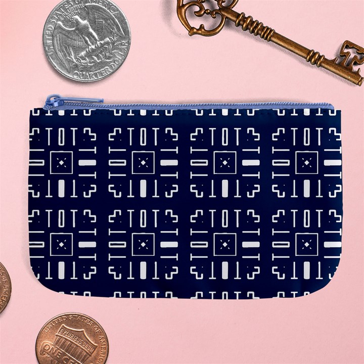 Background Blue Large Coin Purse