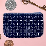 Background Blue Large Coin Purse Back