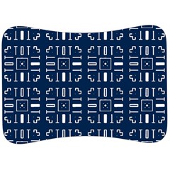 Background Blue Velour Seat Head Rest Cushion