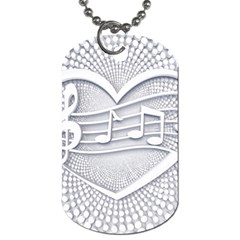 Circle Music Dog Tag (two Sides)