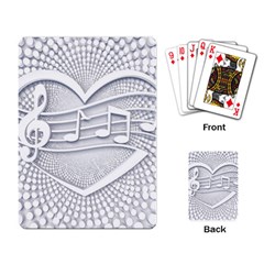 Circle Music Playing Cards Single Design (rectangle) by HermanTelo