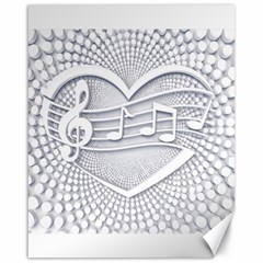 Circle Music Canvas 16  X 20 