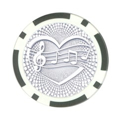 Circle Music Poker Chip Card Guard