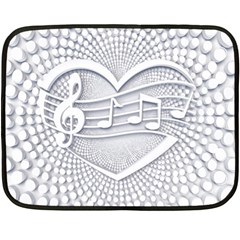 Circle Music Double Sided Fleece Blanket (mini) 