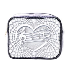 Circle Music Mini Toiletries Bag (one Side) by HermanTelo