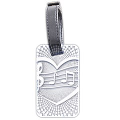 Circle Music Luggage Tag (two Sides)