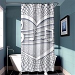 Circle Music Shower Curtain 36  x 72  (Stall)  Curtain(36 X72 ) - 33.26 x66.24  Curtain(36 X72 )