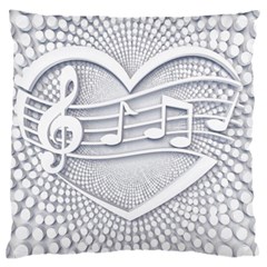 Circle Music Large Cushion Case (two Sides)