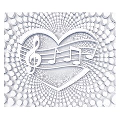 Circle Music Double Sided Flano Blanket (small) 