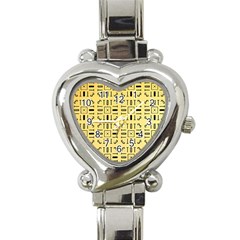 Background Yellow Heart Italian Charm Watch