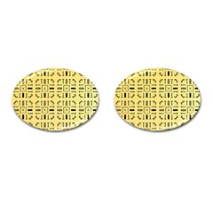 Background Yellow Cufflinks (oval)