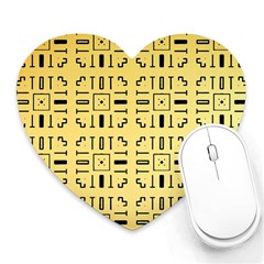 Background Yellow Heart Mousepads