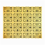 Background Yellow Small Glasses Cloth (2 Sides) Front