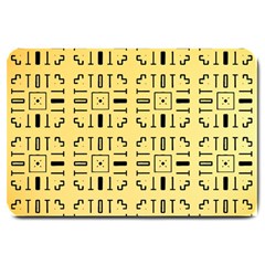 Background Yellow Large Doormat 