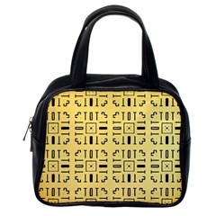 Background Yellow Classic Handbag (one Side)