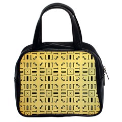 Background Yellow Classic Handbag (two Sides)