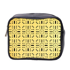 Background Yellow Mini Toiletries Bag (two Sides)