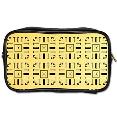 Background Yellow Toiletries Bag (one Side)