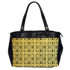 Background Yellow Oversize Office Handbag