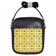 Background Yellow Girls Sling Bag