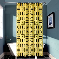 Background Yellow Shower Curtain 36  X 72  (stall) 