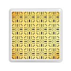 Background Yellow Memory Card Reader (square)