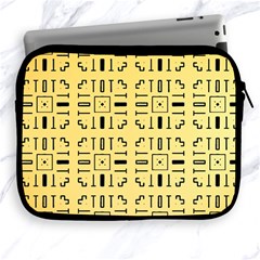 Background Yellow Apple Ipad 2/3/4 Zipper Cases by HermanTelo