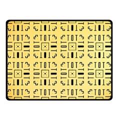 Background Yellow Double Sided Fleece Blanket (small) 