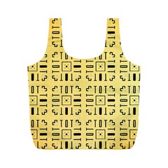 Background Yellow Full Print Recycle Bag (m)