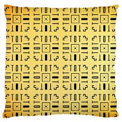 Background Yellow Large Flano Cushion Case (two Sides)