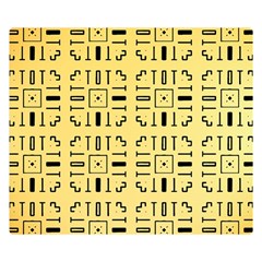 Background Yellow Double Sided Flano Blanket (small) 