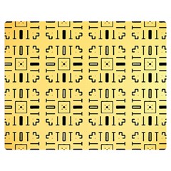 Background Yellow Double Sided Flano Blanket (medium) 