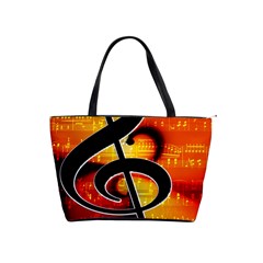 Clef Music Lines Notenblatt Classic Shoulder Handbag by HermanTelo