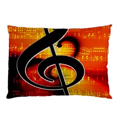 Clef Music Lines Notenblatt Pillow Case (two Sides)