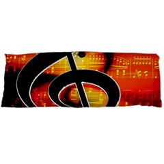 Clef Music Lines Notenblatt Body Pillow Case (dakimakura) by HermanTelo