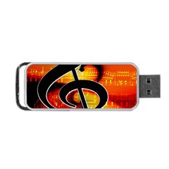 Clef Music Lines Notenblatt Portable Usb Flash (one Side)