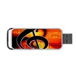 Clef Music Lines Notenblatt Portable USB Flash (One Side) Front