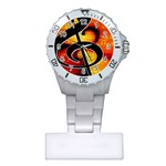 Clef Music Lines Notenblatt Plastic Nurses Watch Front